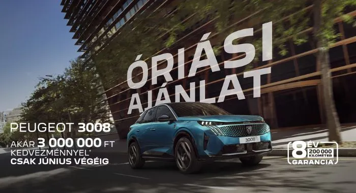 PEUGEOT 3008 - Akár 3 000 000 FT kedvezménnyel
